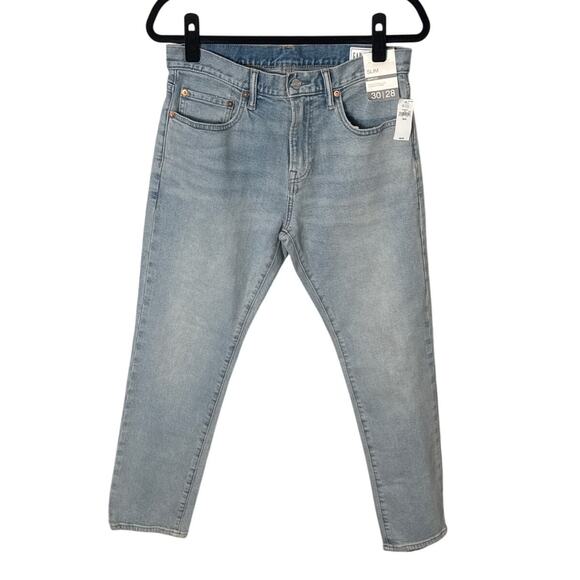 NWT Gap Mens Slim Taper Jeans in Gapflex Stretch Light Wash Size 30 x 28 - Picture 4 of 15